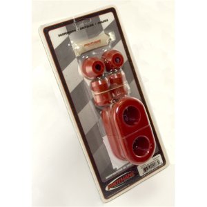 Jeep Wrangler Suspension Stabilizer Bar Bushing Kit - Front - Rugged Ridge - 30.5mm Polyurethane - Red - `97-`06
